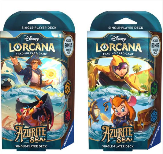 Disney Lorcana: Azurite Sea Starter Decks (Set of 2)